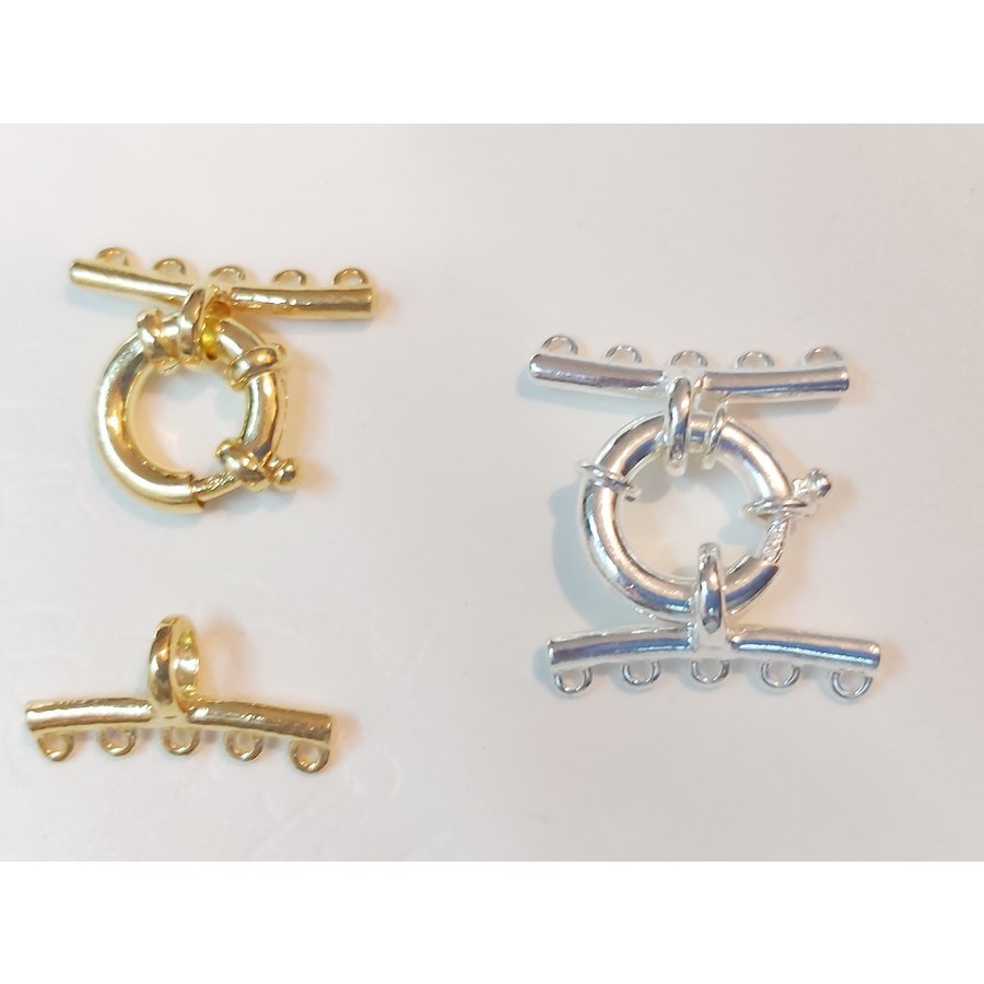 Chiusura A Moschettone In Argento 925 A Forma Di Foglia – 24 Mm, Per Bracciali E Collane Fai Da Te