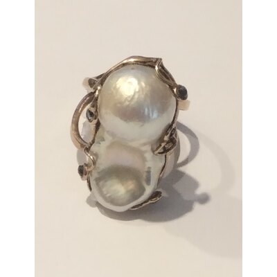  Anello regolabile con Perla Scaramazza