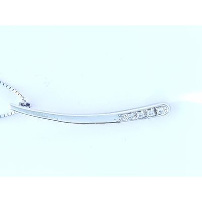  Catenina in argento con fiammifero con zirconi