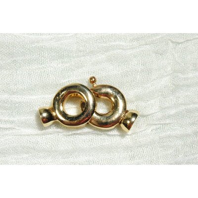  Chiusura in argento placcato oro con coppette