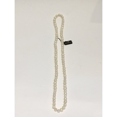  Collana cm 75 in perle vere, senza chiusura