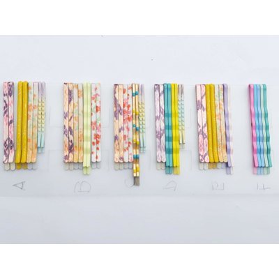  Mollettine assortite per capelli, 4 coppie
