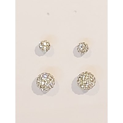  Orecchini a sfera in Swarovski mm 10