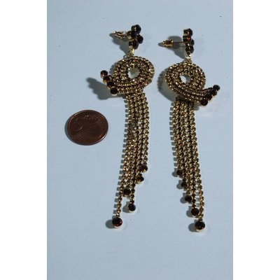  Orecchini pendenti con Swarovski topazio