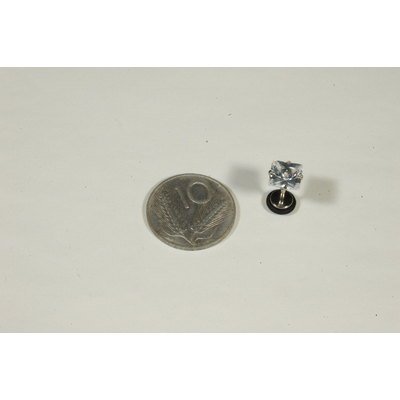  piercing con zircone incastonato
