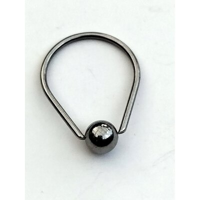  Piercing in acciaio da 1.2 mm ovale diametro cm 2