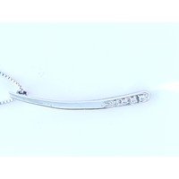 Catenina in argento con fiammifero con zirconi