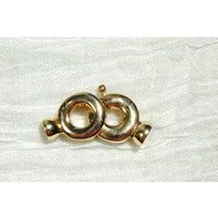 Chiusura in argento placcato oro con coppette