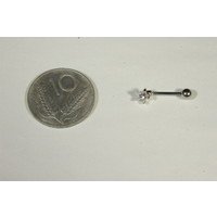 Piercing barretta con zircone a forma di stella