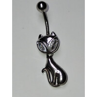 Piercing con gatto pendente