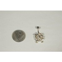 Piercinga forma di rana per ombelico