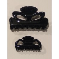 Pinza nera x capelli grande
